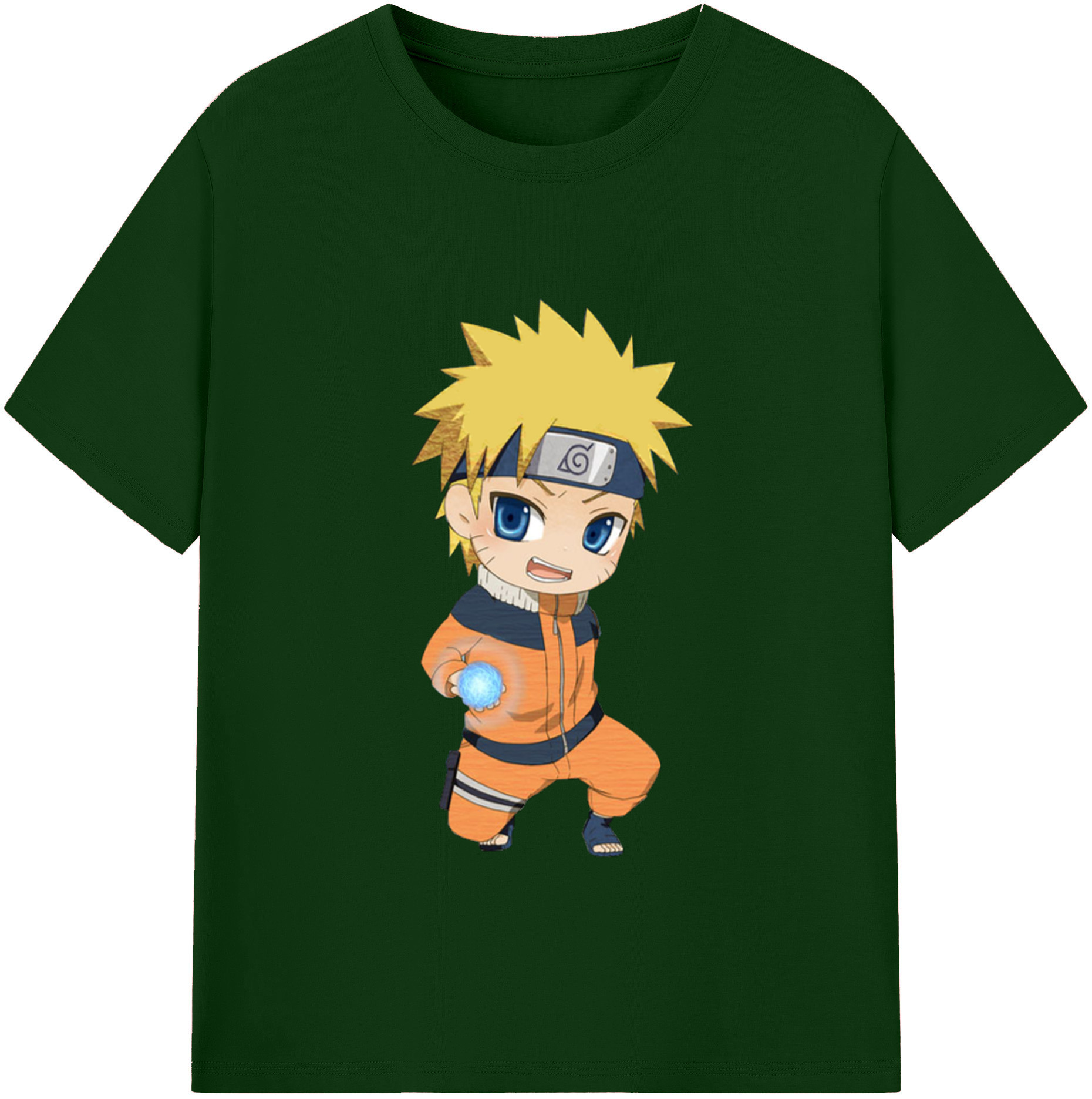 （画像用） NARUTO -ナルト- うずまき ナルト Uzumaki Naruto 綿100％半袖Tシャツ（フロントプリント）